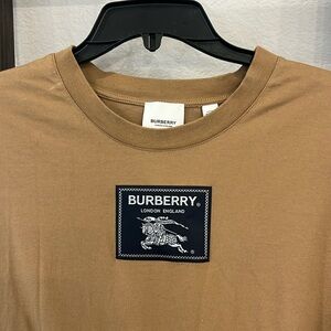Burberry Women’s Logo Patch Cotton Tee Size L